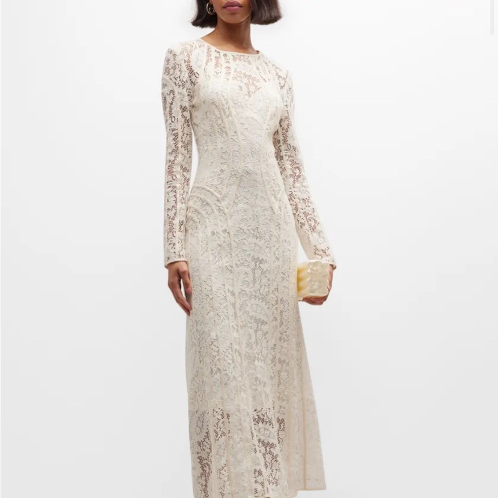 🤍 Zimmermann Devi long-sleeve lace midi dress